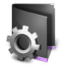 Smart, Black, Folder DarkSlateGray icon