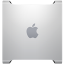 Apple, mac, power Silver icon