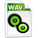 Wav, Audio Black icon