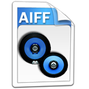 Audio, Aiff Black icon