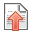 rise, document, Ascending, upload, Up, increase, File, Ascend, document up, paper Gainsboro icon
