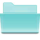 Folder, open, Kde SkyBlue icon