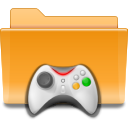 Game, Kde, gaming, Folder Goldenrod icon