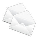 Copy, Duplicate, mail, Email, Letter, Message, envelop WhiteSmoke icon