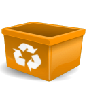 Account, recycle bin, Human, people, Trash, user, Blank, Orange, profile, Empty DarkGoldenrod icon