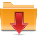 Downloads, Folder, Kde Goldenrod icon