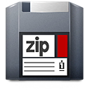 media, Zip DarkSlateGray icon