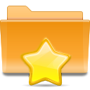Favourite, Favorite, reading, Kde, read, Folder, new, star, Address, Book, bookmark Goldenrod icon