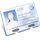 Kaddressbook, Contact, business card, Vcard, Kde, profile Lavender icon