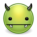 Devil, monster, Avatar, vampire, comix, green, evil DarkKhaki icon