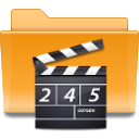 Folder, Kde, video Goldenrod icon