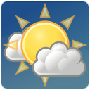 Cloud, few, climate, sun, weather DarkSlateBlue icon