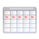 date, Calendar, stock, And, Schedule, task WhiteSmoke icon