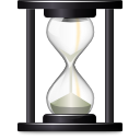 history, open, paper, document, time, recent, Wait, File, Hourglass DarkSlateGray icon