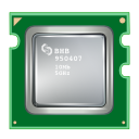 Cpu, processor DarkGreen icon