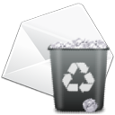 Del, Edit, envelop, remove, Email, delete, writing, mail, Letter, Message, write WhiteSmoke icon