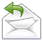 mail, envelop, Response, Letter, Email, Message, reply DarkGray icon