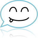 Chat, Emoticon, Emotion, Comment, speak, talk, Face SkyBlue icon