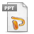 File, powerpoint, ppt, document, paper WhiteSmoke icon
