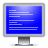 window, Display, monitor, screen Blue icon