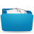Folder, Blue, stuffed LightSeaGreen icon