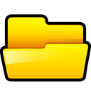 open, generic, yellow, Folder Gold icon