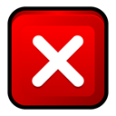 window, cancel, no, Close, program, stop Red icon
