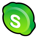 alternate, Skype LimeGreen icon
