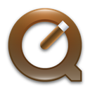 quicktime, Brown DimGray icon