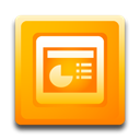 microsoft, powerpoint, ppt Orange icon
