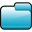 Closed, Folder, Blue LightSeaGreen icon