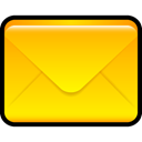 envelop, mail, Letter, Message, Email Gold icon