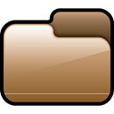 Brown, Folder, Closed Sienna icon