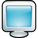 Display, monitor, screen, Computer SkyBlue icon