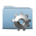 Blue, Gear, Folder LightSteelBlue icon