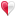 valentine, half, Heart, love Crimson icon