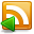 Back, subscribe, feed, previous, Backward, Rss, Left, prev DarkGoldenrod icon