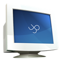 Computer, Display, monitor, screen, Dock SteelBlue icon