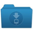 Downloads SteelBlue icon