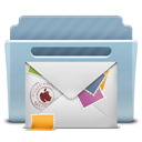 mail, Letter, Email, envelop, Message DarkGray icon
