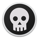 skull, Bw Gainsboro icon