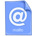 mail to, location CornflowerBlue icon