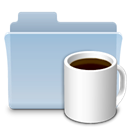 badged, Folder, food, Coffee LightSteelBlue icon
