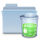 experiment, badged, Folder LightSteelBlue icon