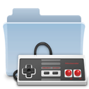 Game, gaming, Folder, badged LightSteelBlue icon