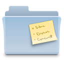 Folder, Note LightSteelBlue icon