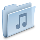 music, Folder LightSteelBlue icon