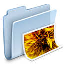 Folder, photo, image, picture, badged, pic LightSteelBlue icon