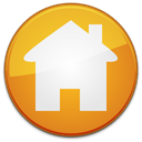 Badge, Building, Home, house, homepage Goldenrod icon