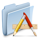 Folder, Application, badged LightSteelBlue icon